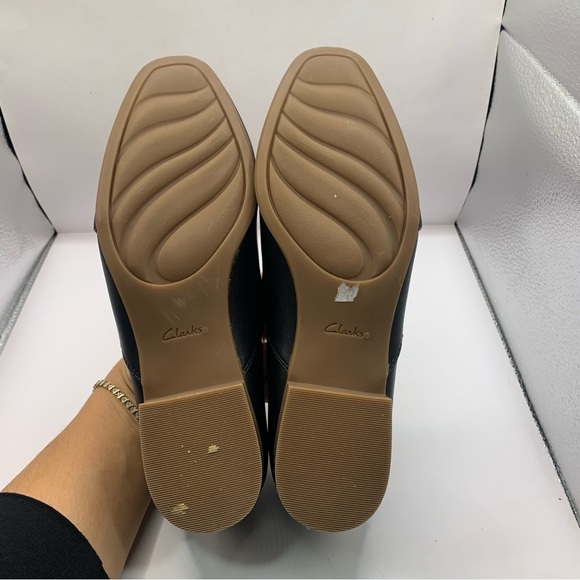 Clarks Women's Juliet Palm black soft leather loafer size 7.5M - Picture 8 of 8